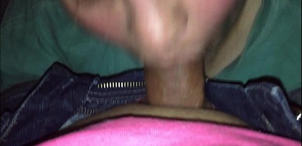  Desperate Teen Sneaks Her Boyfriend Into Her Room Then Suck His Dick Under The Cover While Parents In The Next Room Cum Swallowing